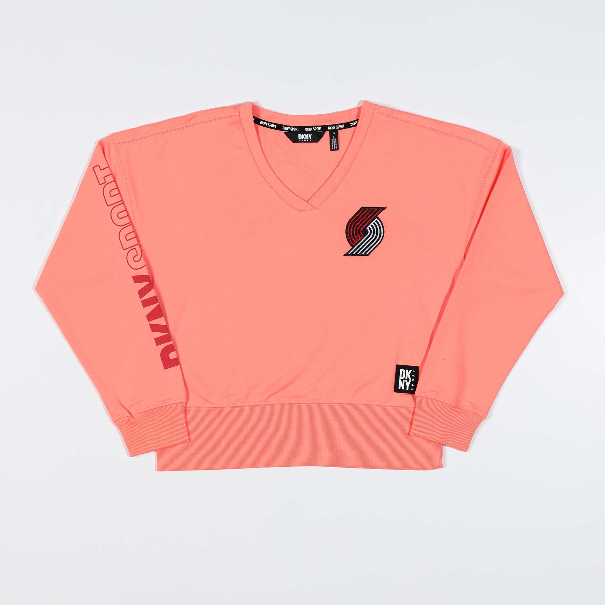 Portland Trail Blazers DKNY Women's Pink V-Neck Sweater: A Fusion of  Fashion and Fandom