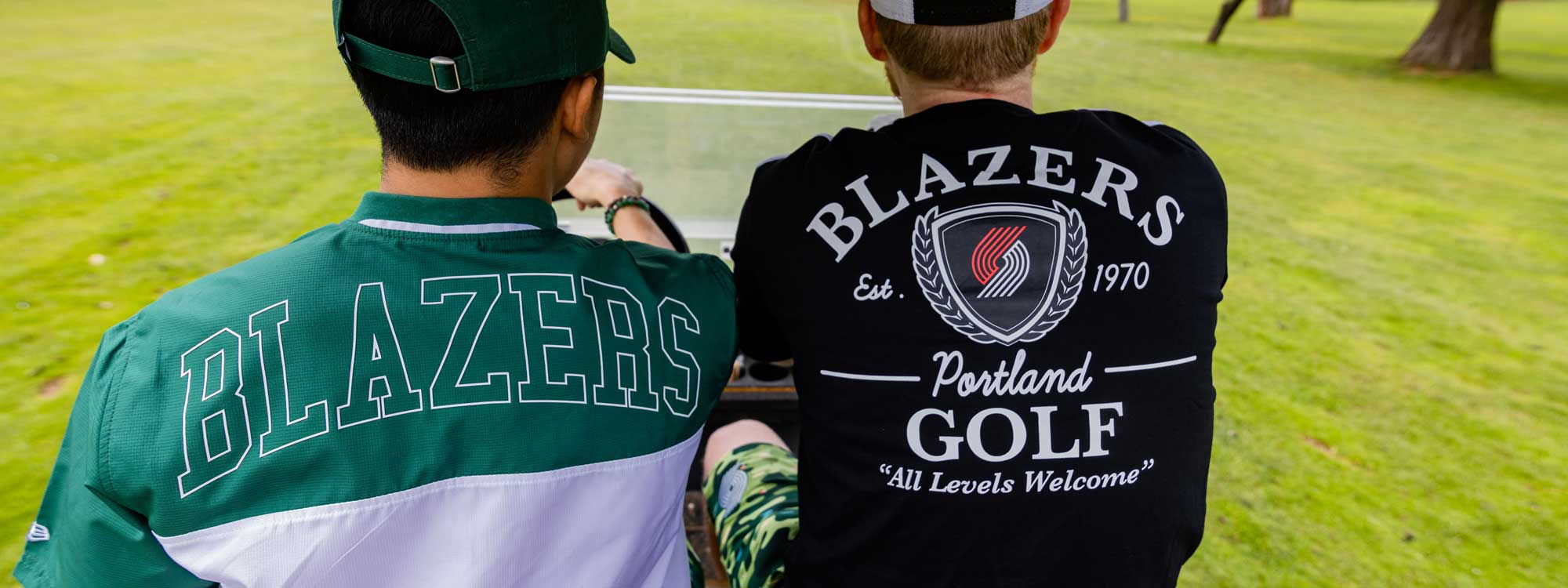 Blazers Golf Line On The Green