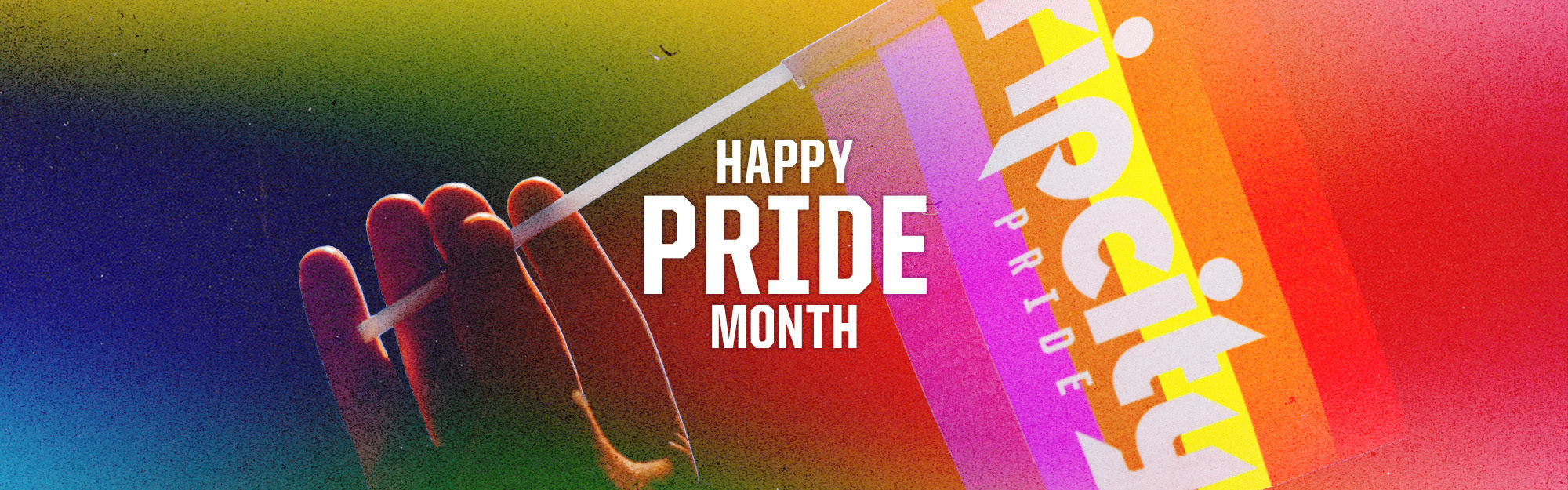 hand holding ripcity pride flag