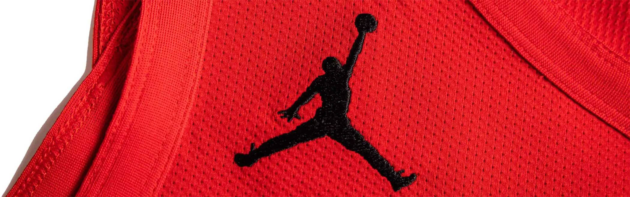 closeup of jumpman logo