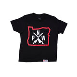 Youth Peak Plaid 24-25 City Edition PNW T-Shirt - Rip City Clothing