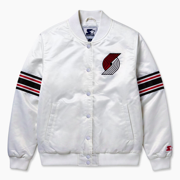 Womens Line Up Satin Jacket