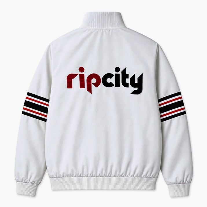 Womens Line Up Satin Jacket