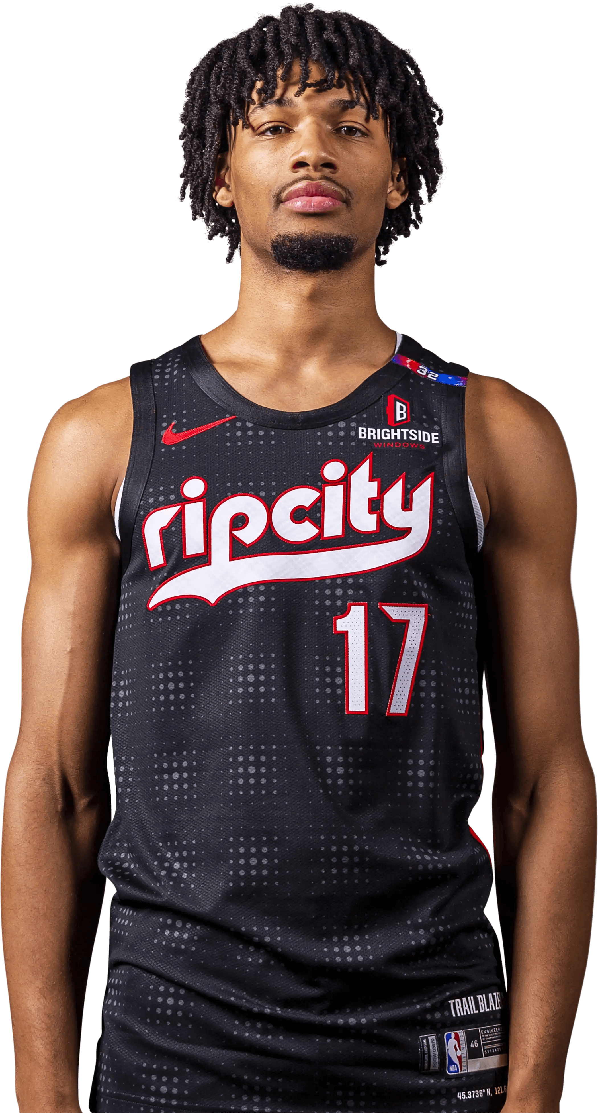 Nike Shaedon Sharpe NBA Authentic Peak Plaid 24-25 City Edition Jersey - Rip City Clothing