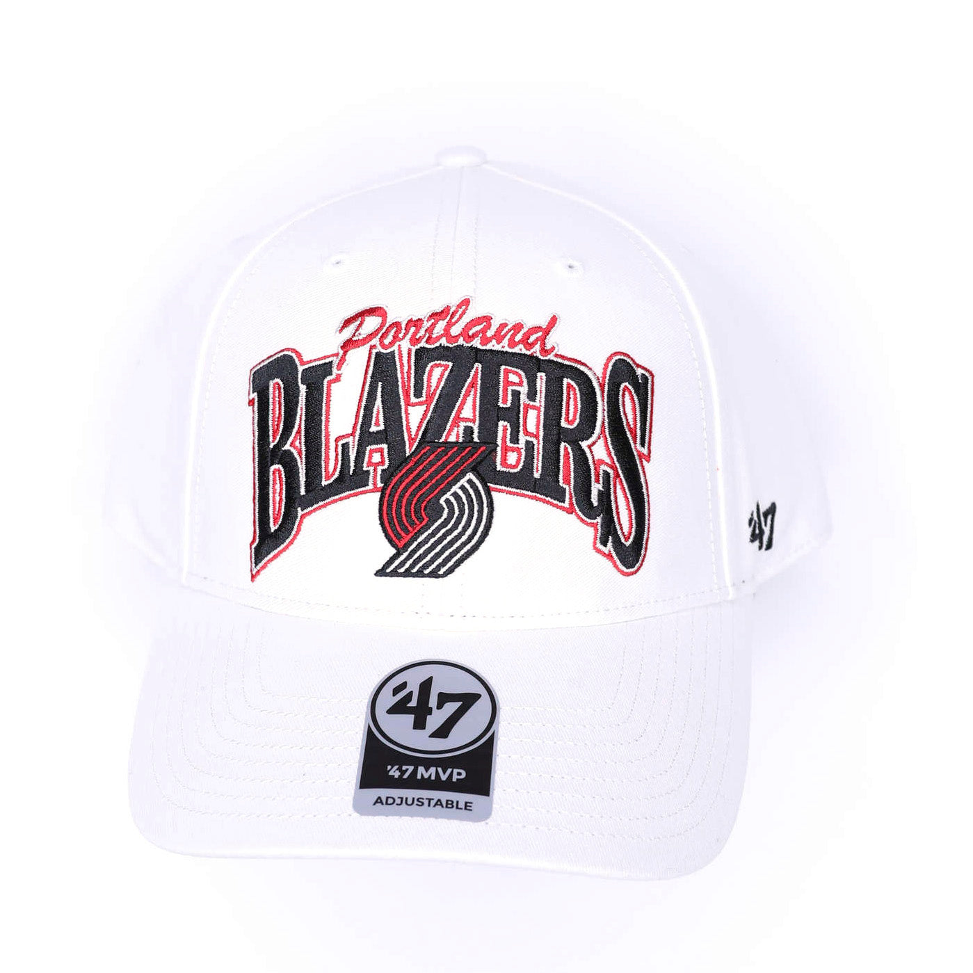 47 Brand Blazers Keystone Snapback In White - Rip City Clothing