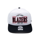 47 Brand Blazers Two Toned Streamline Snapback - Rip City Clothing