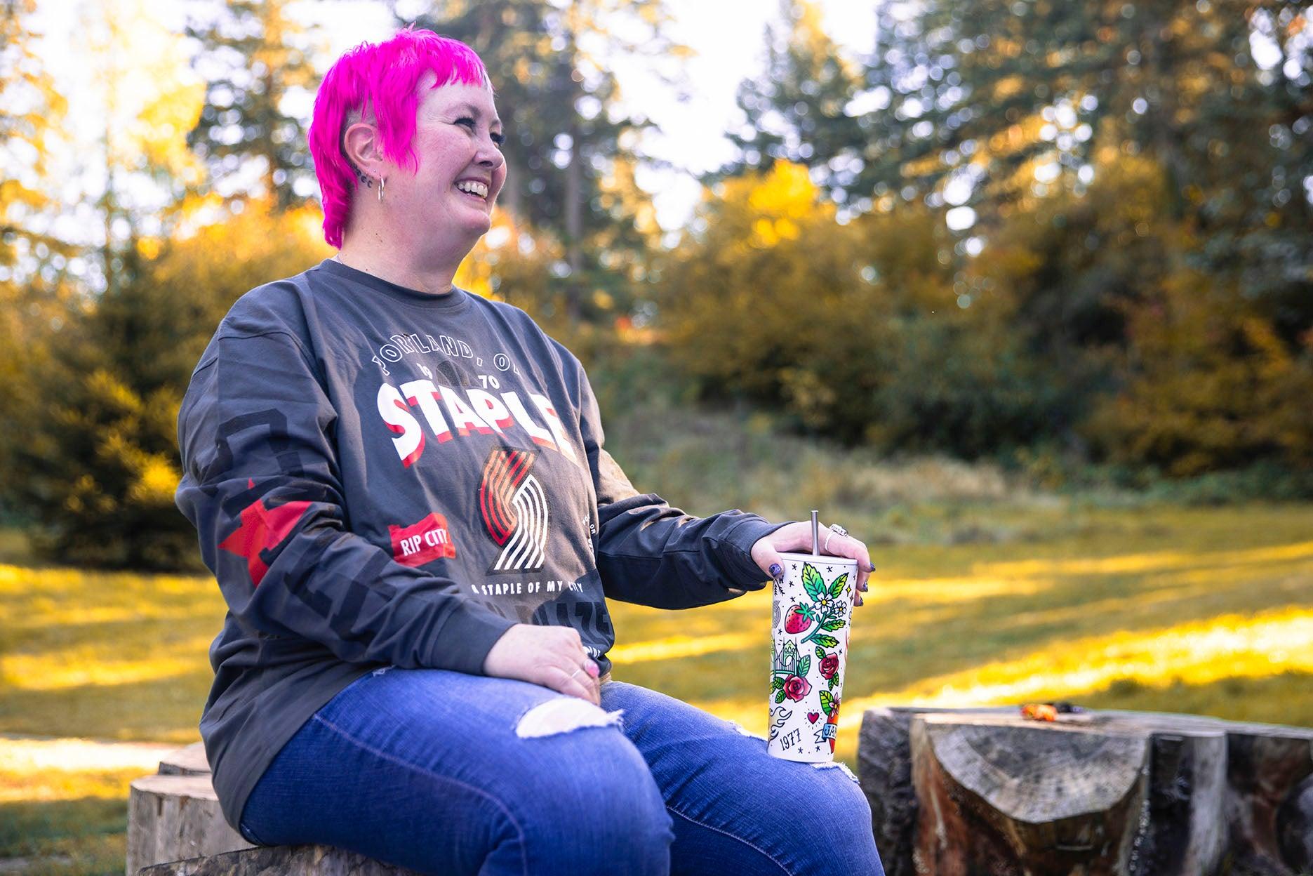 Staple x Trail Blazers Long Sleeve Tee - Rip City Clothing