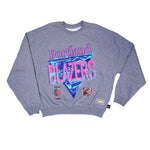 Mitchell & Ness 90s Reflective Heather Crewneck Fleece Sweatshirt - Rip City Clothing