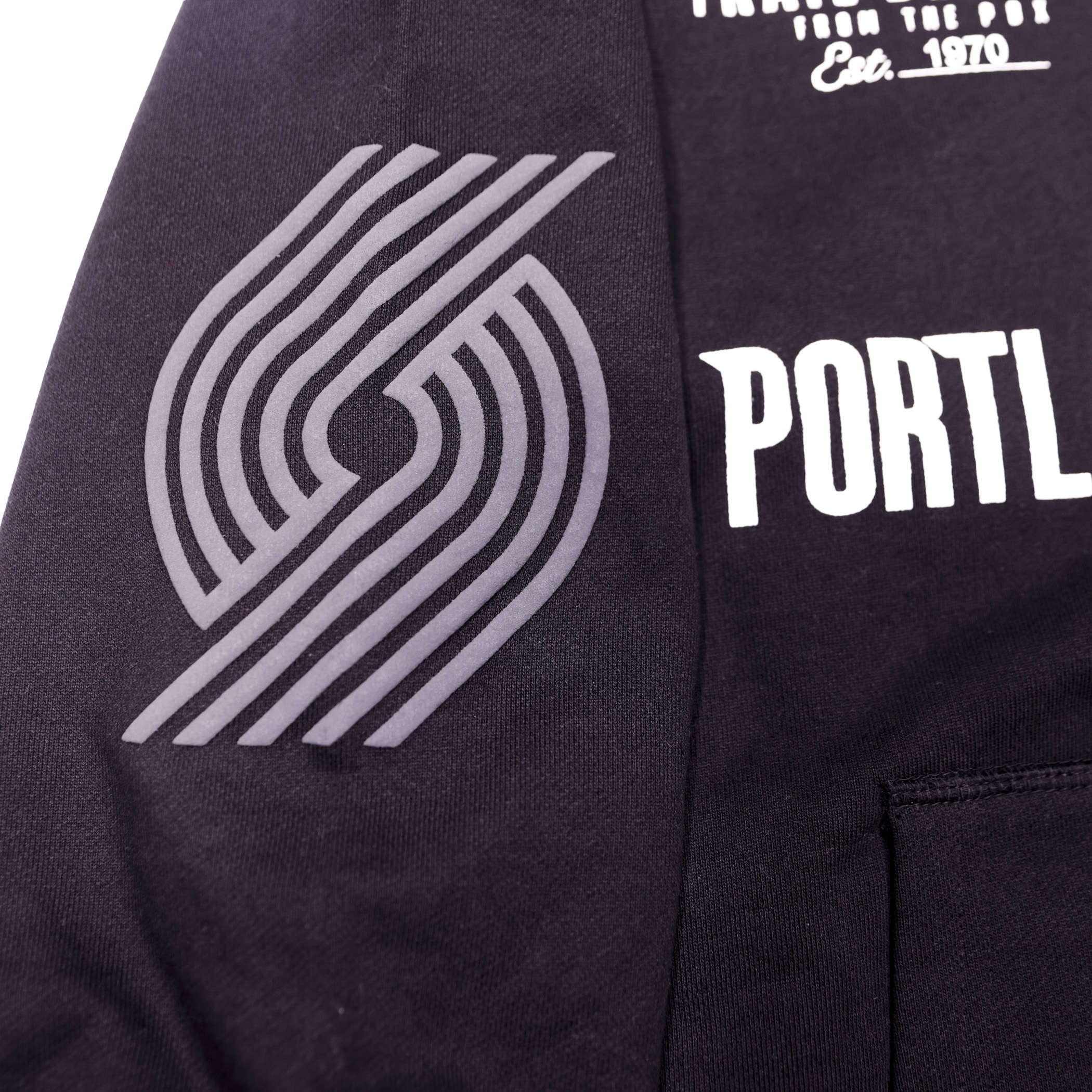 Trail Blazers One Piece Hoodie Fleece Union Suit - Rip City Clothing