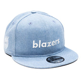 New Era Blazers Light Denim 9FIFTY Snapback - Rip City Clothing
