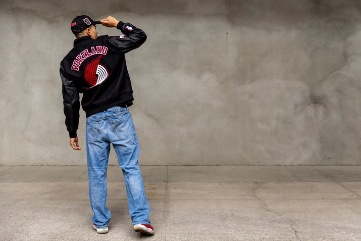 Pro Standard Animal Print Wool Varsity Jacket
