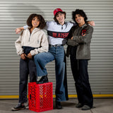 Mitchell &amp; Ness 女士 Cozyfield 毛绒半拉链套头衫