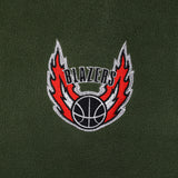 Mitchell &amp; Ness Cozyfield 连帽半拉链套头衫