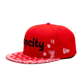 Rip City Paisley Red Fitted Hat