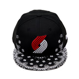 Pinwheel Paisley Black Fitted Hat