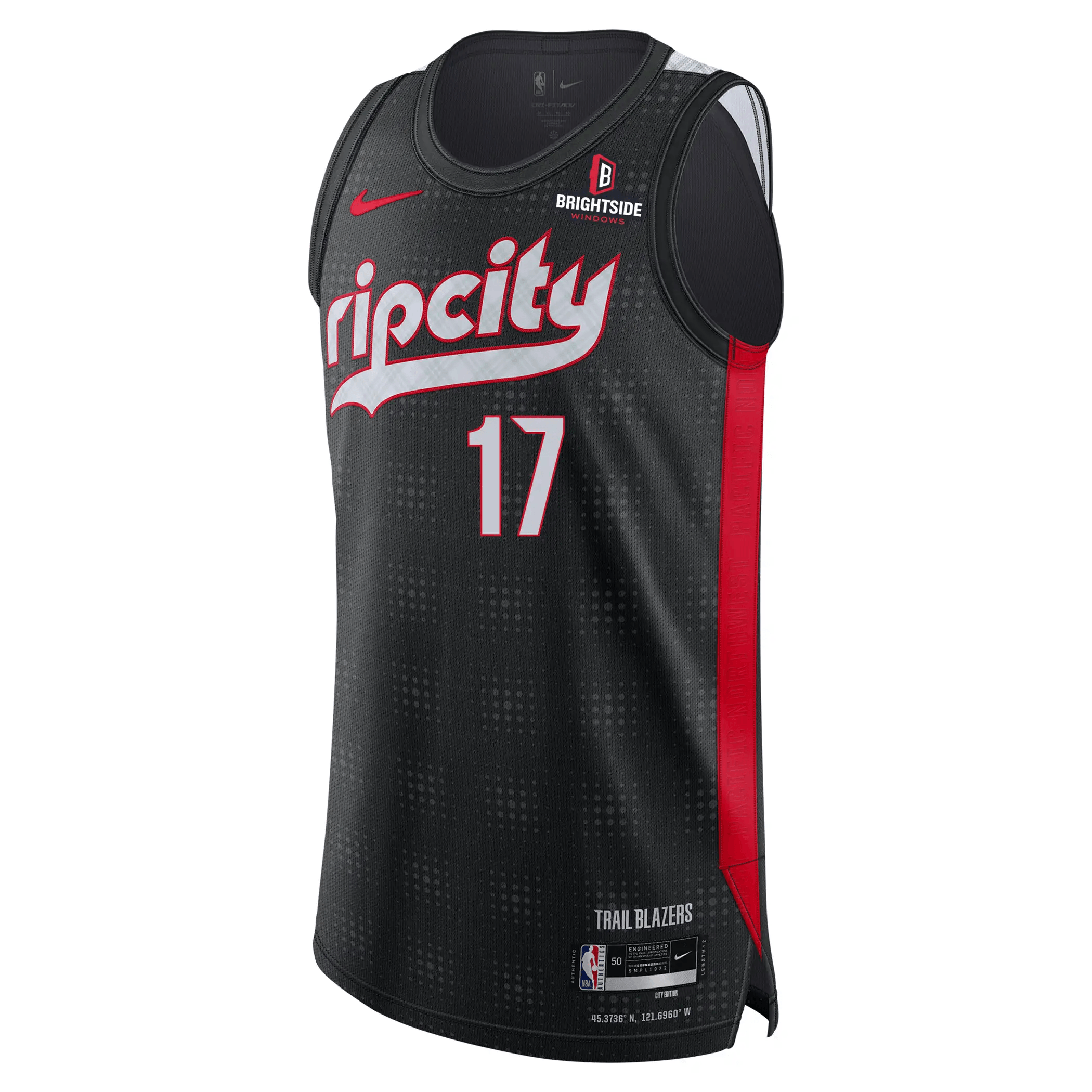 Nike Shaedon Sharpe NBA Authentic Peak Plaid 24-25 City Edition Jersey - Rip City Clothing