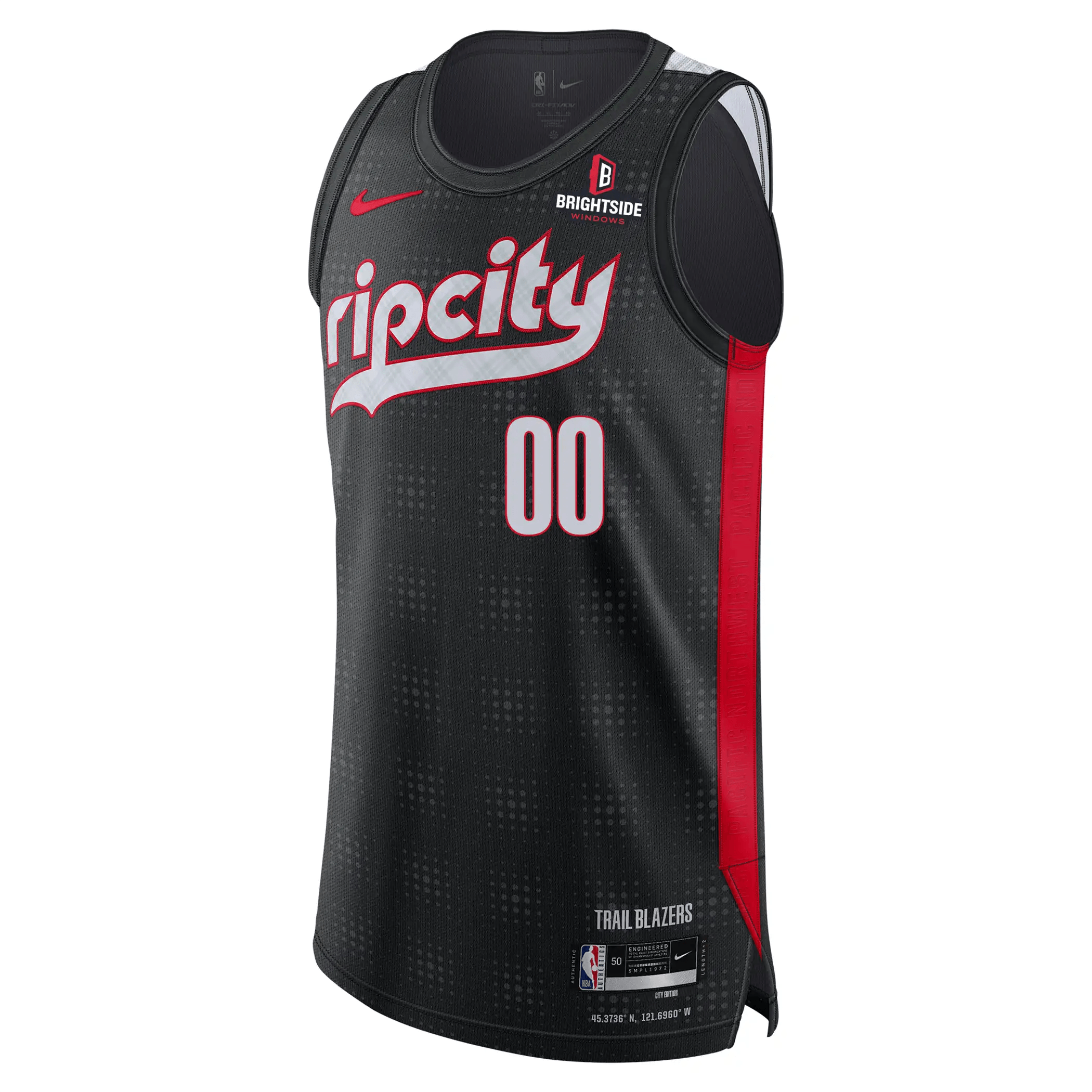 Nike Custom NBA Authentic Peak Plaid 24-25 City Edition Jersey - Rip City Clothing