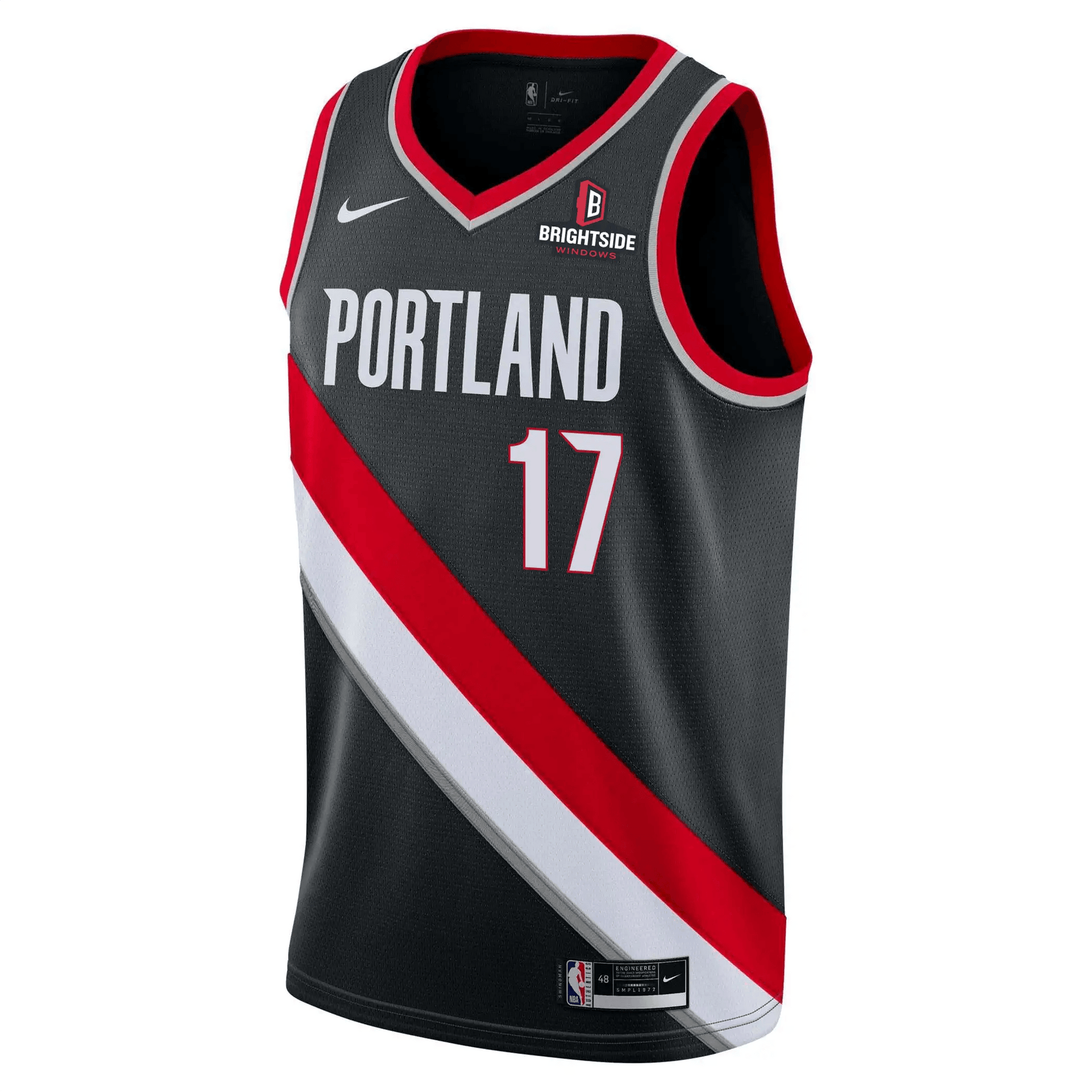 Portland Trailblazers HARDWOOD CLASSICS NBA high quality JUMBOTRON SUBLIMATED MESH JERSEY