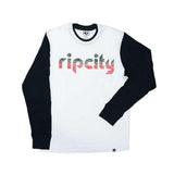 '47 Brand Premier Rumford ripcity Long Sleeve White With Black Sleeves Tee