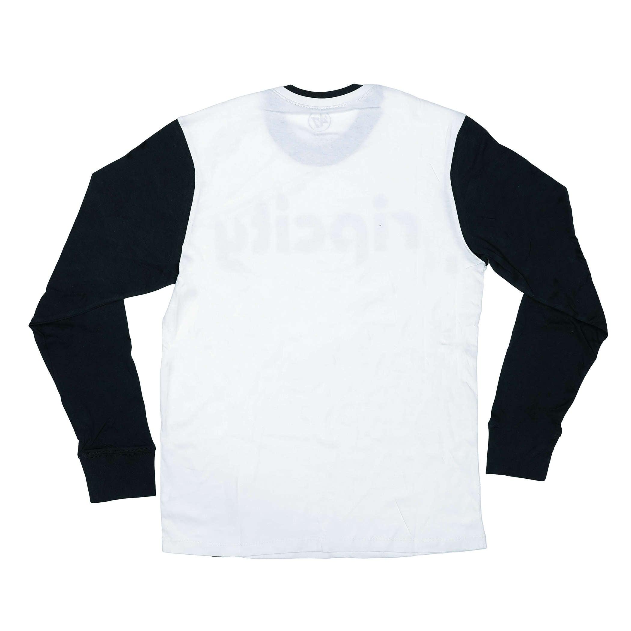 '47 Brand Premier Rumford ripcity Long Sleeve White With Black Sleeves Tee