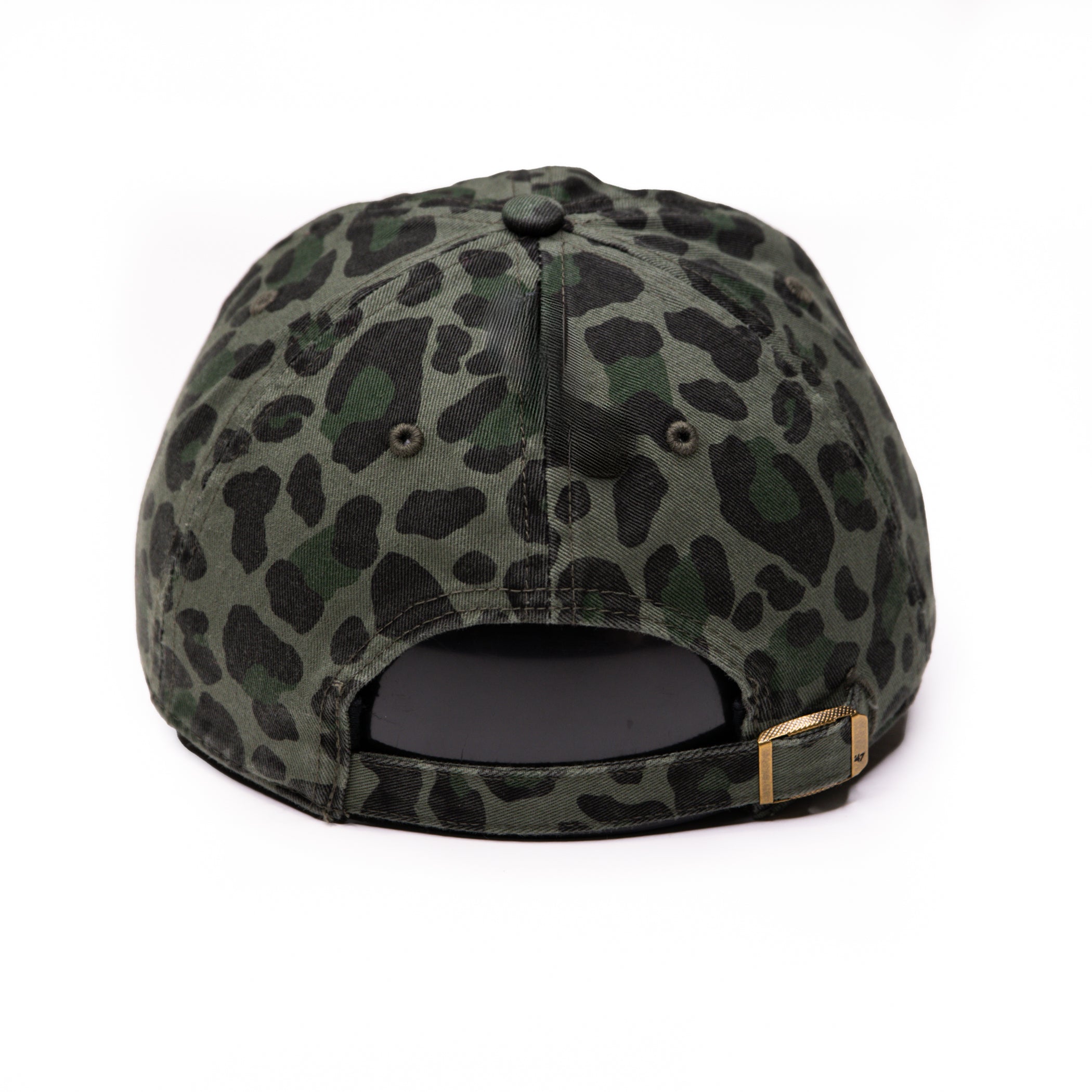 '47 Brand Women's Clean Up Green Leopard Print Cotton Bagheera Adjustable Cap