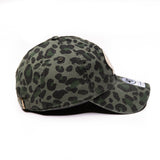 '47 Brand Women's Clean Up Green Leopard Print Cotton Bagheera Adjustable Cap