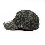 '47 Brand Women's Clean Up Green Leopard Print Cotton Bagheera Adjustable Cap