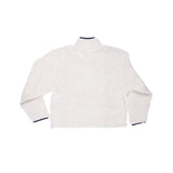 '47 Brand Women's White Quarter-Zip Fleece Jacket With Pockets