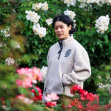 '47 Brand Women's White Quarter-Zip Fleece Jacket With Pockets