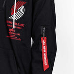 Alpha Industries X New Era Heavy Duty Black Pinwheel Hoodie
