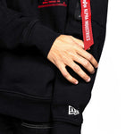 Alpha Industries X New Era Heavy Duty Black Pinwheel Hoodie