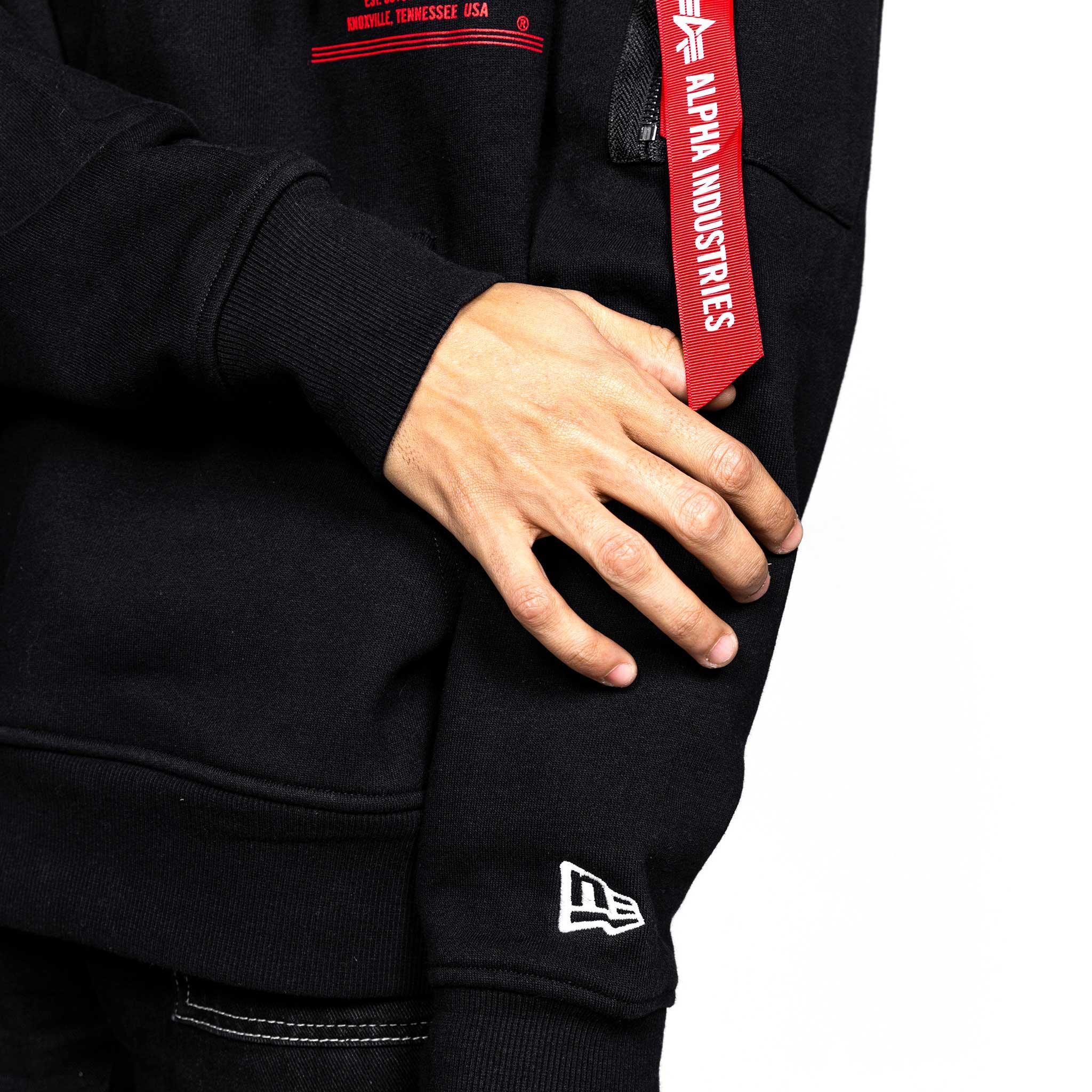 Alpha Industries X New Era Heavy Duty Black Pinwheel Hoodie