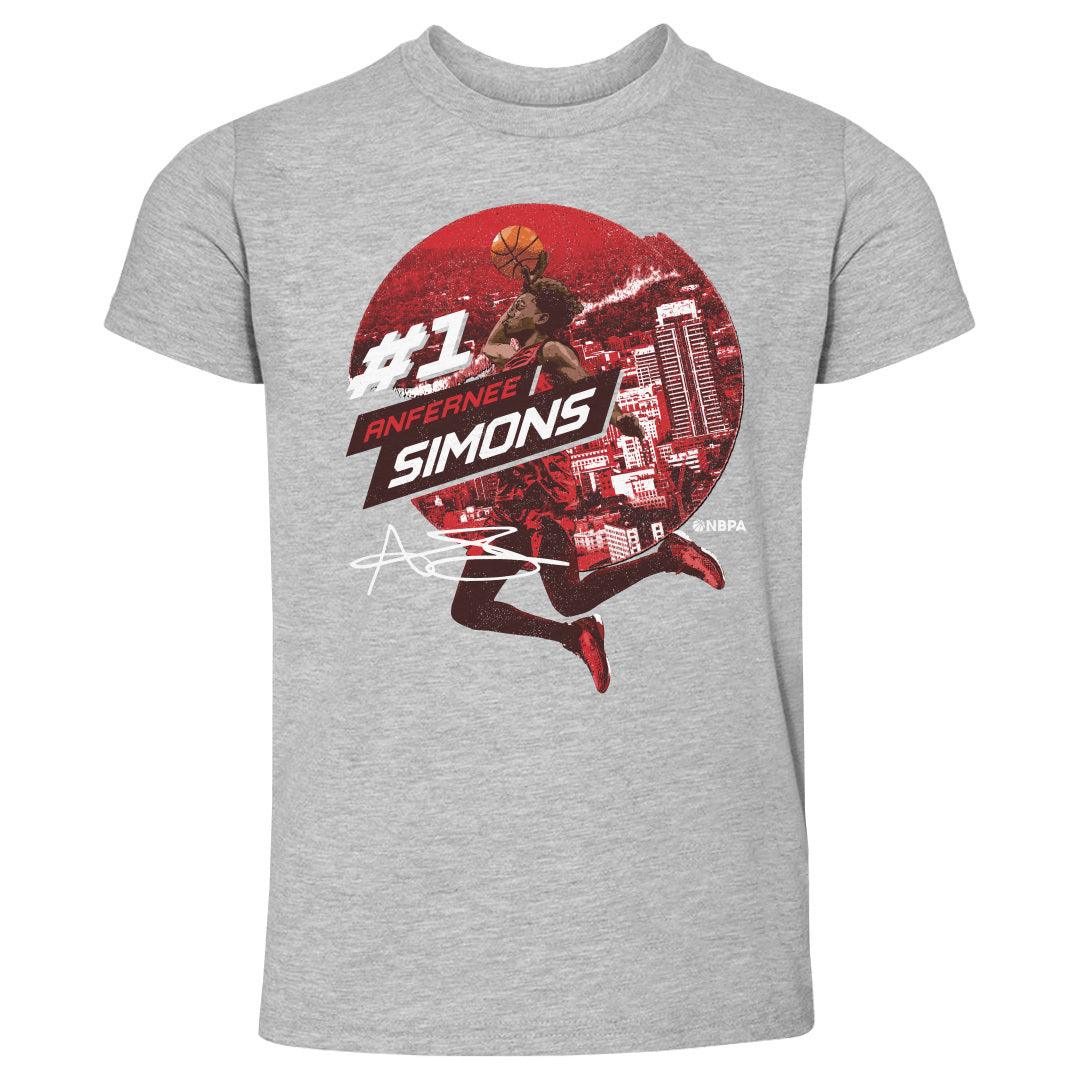 Anfernee Simons City Emblem Toddler T-Shirt Kids Toddler T-Shirt Heather Gray