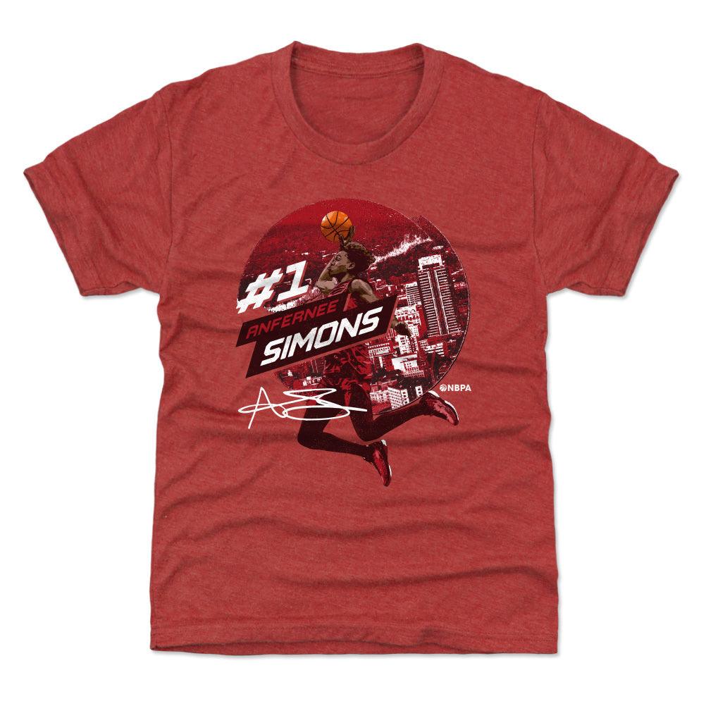 Anfernee Simons City Emblem Youth T-Shirt Kids T-Shirt Tri Red