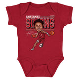 Anfernee Simons Portland Cartoon Infant One Piece Creeper Kids Baby Onesie Red
