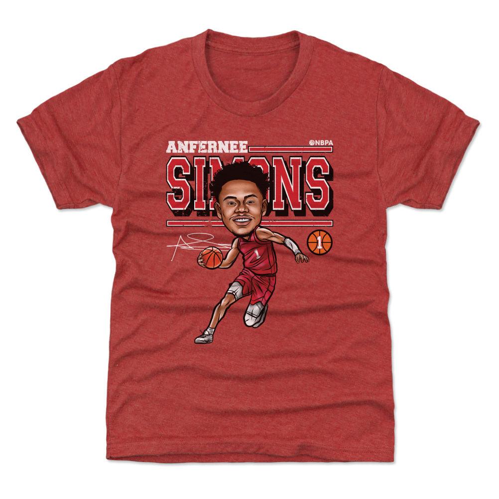Anfernee Simons Portland Cartoon Youth T-shirt Kids T-Shirt Tri Red YXL