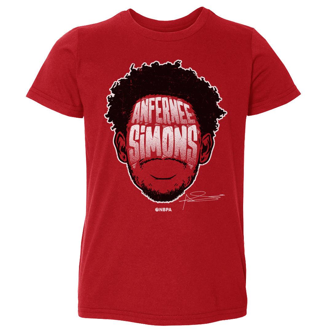 Anfernee Simons Portland Player Silhouette Toddler T-Shirt Kids Toddler T-Shirt Red