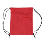 Big Logo Red Mesh Drawstring Cinch