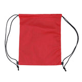 Big Logo Red Mesh Drawstring Cinch
