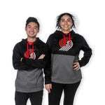 Black & Gray Winter Camp Fleece Hoodie M