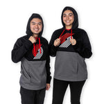 Black & Gray Winter Camp Fleece Hoodie