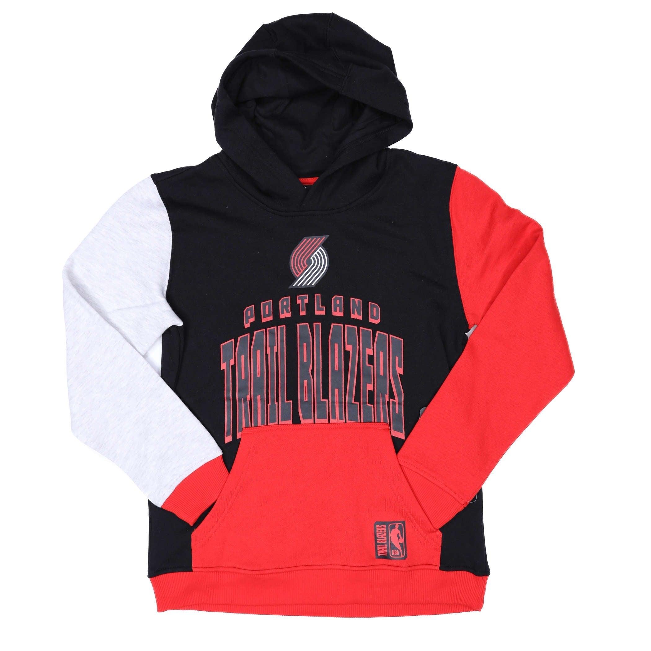 Black, White & Red Youth Rimshot Fleece Hoodie