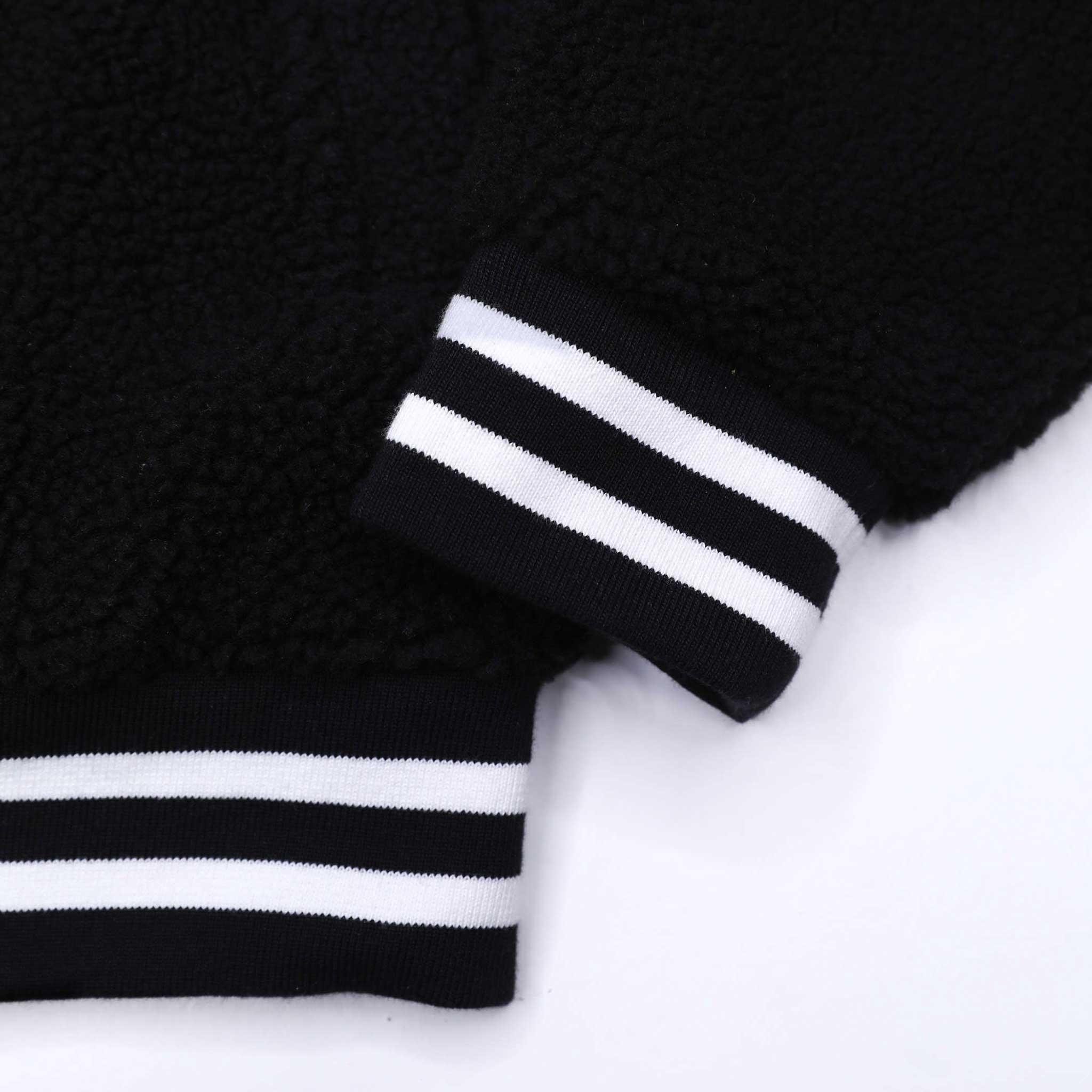 Breaking Ball Black Full Zip Sherpa Jacket