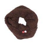 Brown Women's Sherpa Infinity Scarf