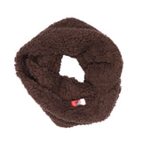 Brown Women's Sherpa Infinity Scarf