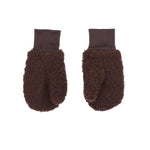 Brown Women's Sherpa Mittens