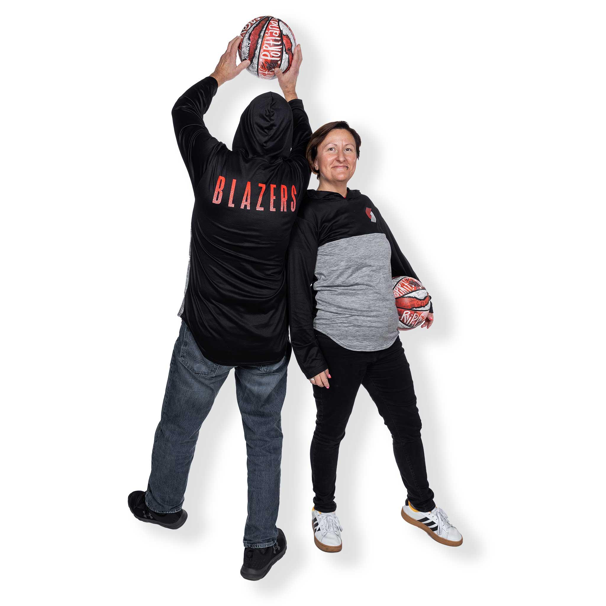 Defender Lightweight Black & Gray Hoodie