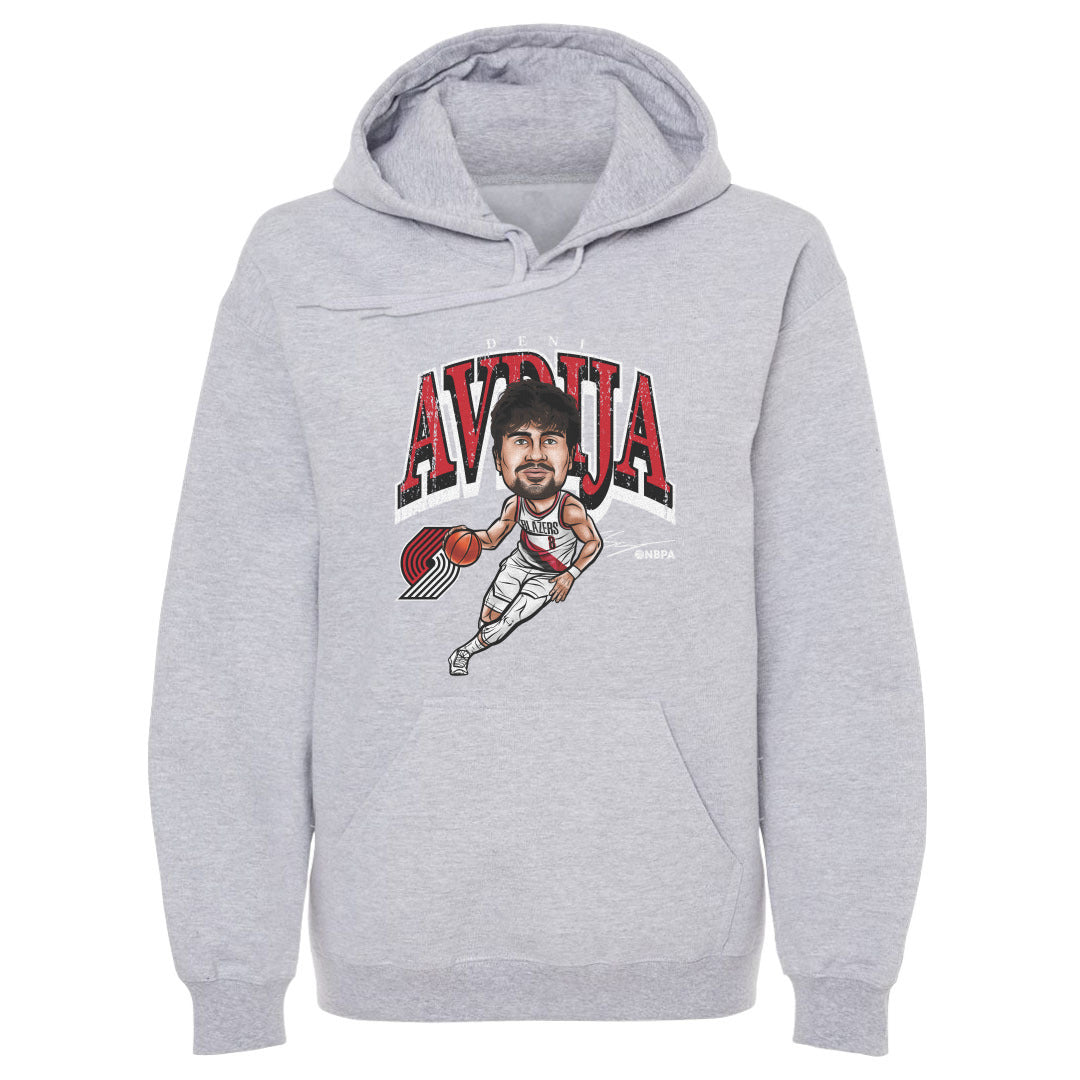 Deni Avdija Portland Trail Blazers Cartoon Hoodie Men's Hoodie Gray
