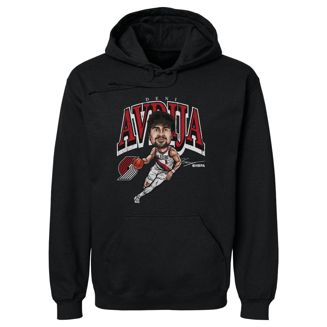 Deni Avdija Portland Trail Blazers Cartoon Hoodie Men's Hoodie Black
