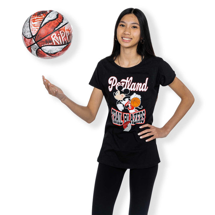 Disney Youth Girls Black Game Time Tee Youth S